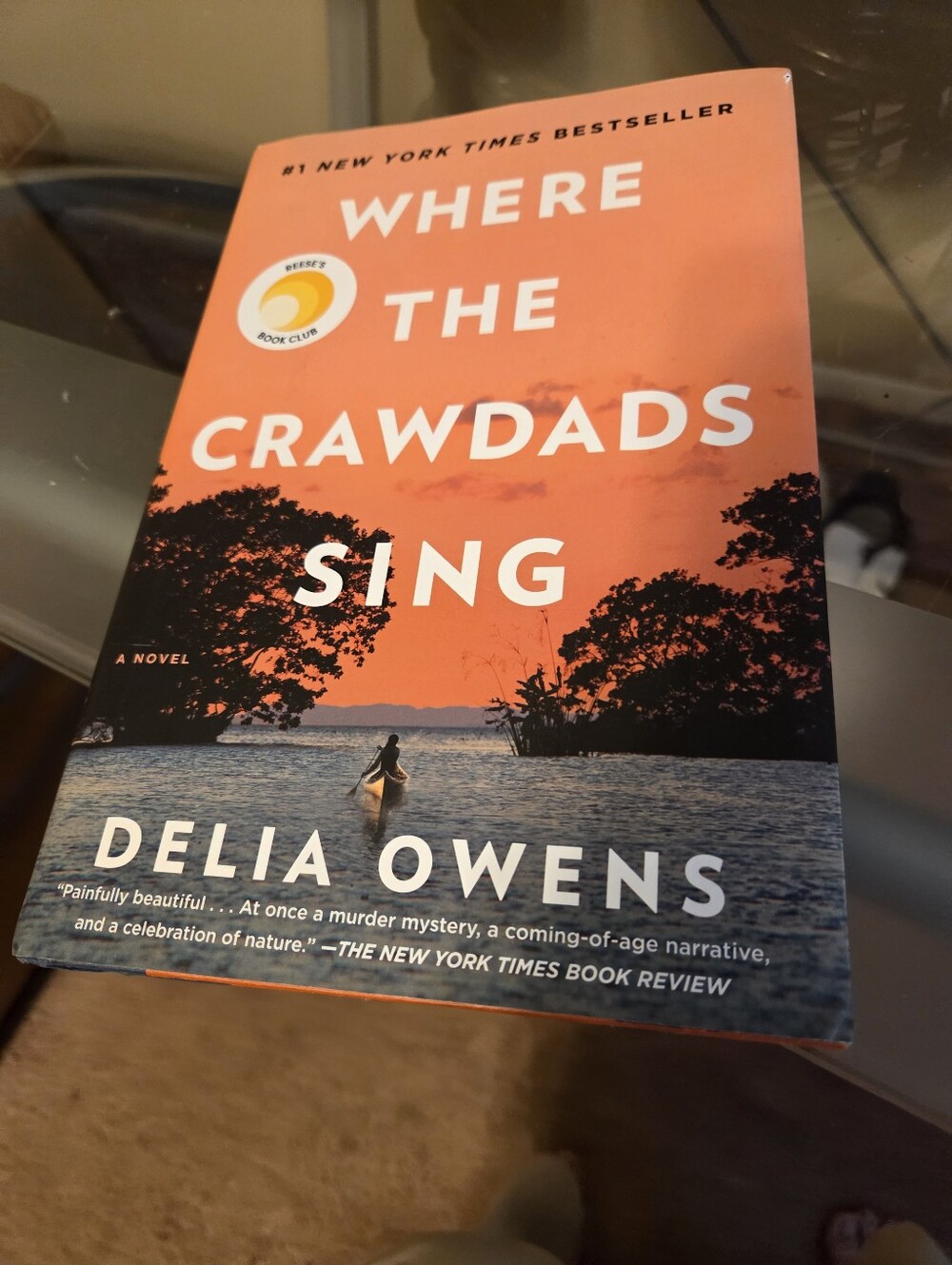 Where the Crawdads Sing by Delia Owens - Orange Hard Cover